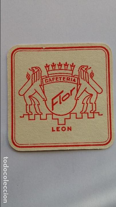 Collectionnisme de Coca-Cola et Pepsi: Posavaso de carton ,muchos a&ntilde;os, cafeteria flor, leon