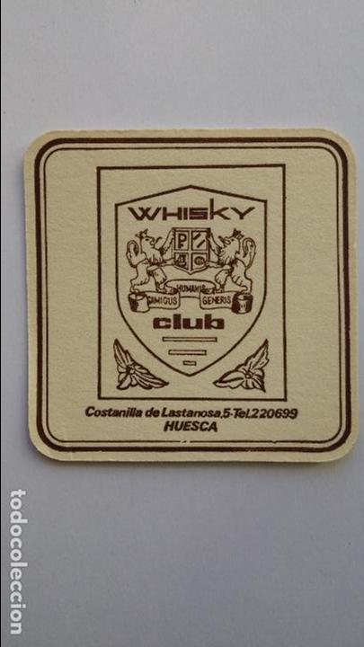Collectionnisme de Coca-Cola et Pepsi: Posavaso de carton ,whisky club, huesca