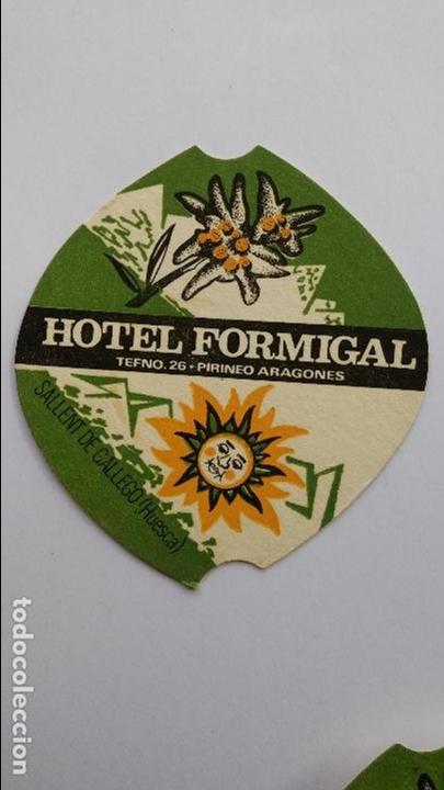 Collectionnisme de Coca-Cola et Pepsi: Posavaso de carton duro de hotel formigal,huesca, muy antiguo, telefono 26 pirineo aragones