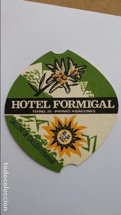 Collectionnisme de Coca-Cola et Pepsi: Posavaso de carton duro de hotel formigal,huesca, muy antiguo, telefono 26 pirineo aragones