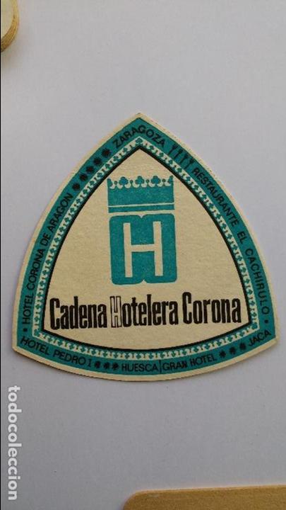 Collectionnisme de Coca-Cola et Pepsi: posavaso con a&ntilde;os de cadena hotelera corona, huesca, jaca ,zaragoza