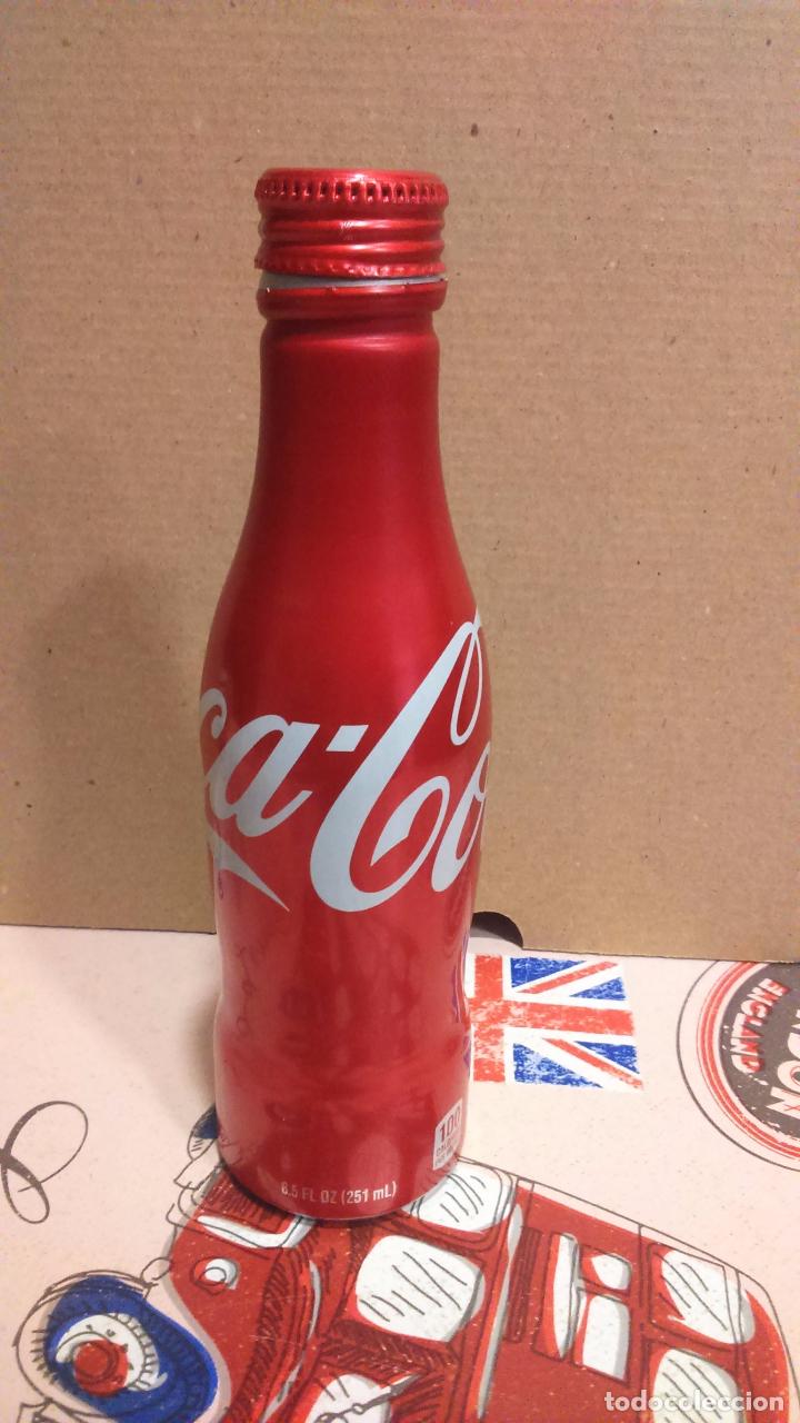 Collectionnisme de Coca-Cola et Pepsi: 10. BOTELLA VAC&Iacute;A DE COCA COLA, METALICA, ATLANTA, USA, CHAPA, TAPON
