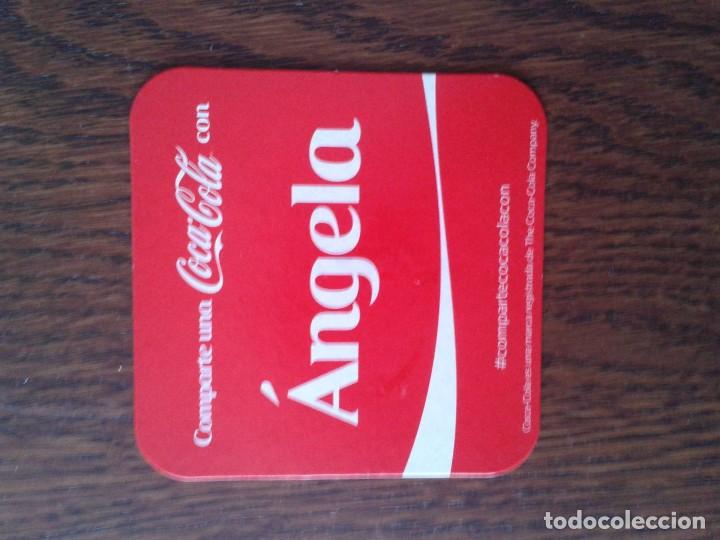 Collectionnisme de Coca-Cola et Pepsi: posavasos de coca cola, Angela