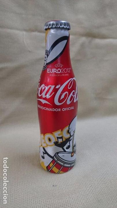 Coleccionismo de Coca-Cola y Pepsi: BOTELLA COCA-COLA EURO2012 ALUMINIO - Foto 1