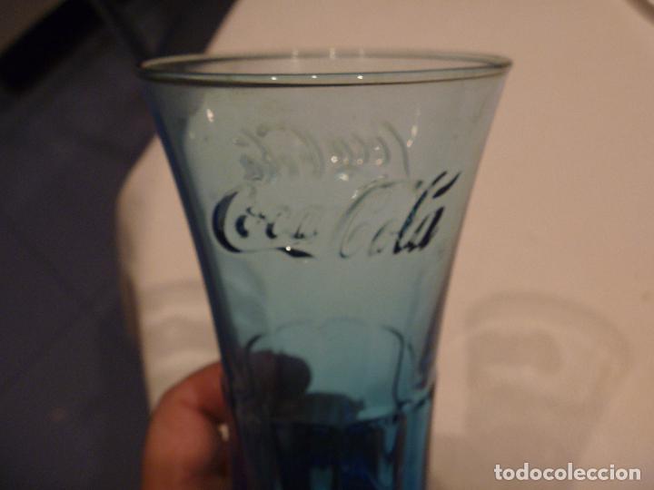Coleccionismo de Coca-Cola y Pepsi: Vaso Coca Cola azul luminarc - Foto 3