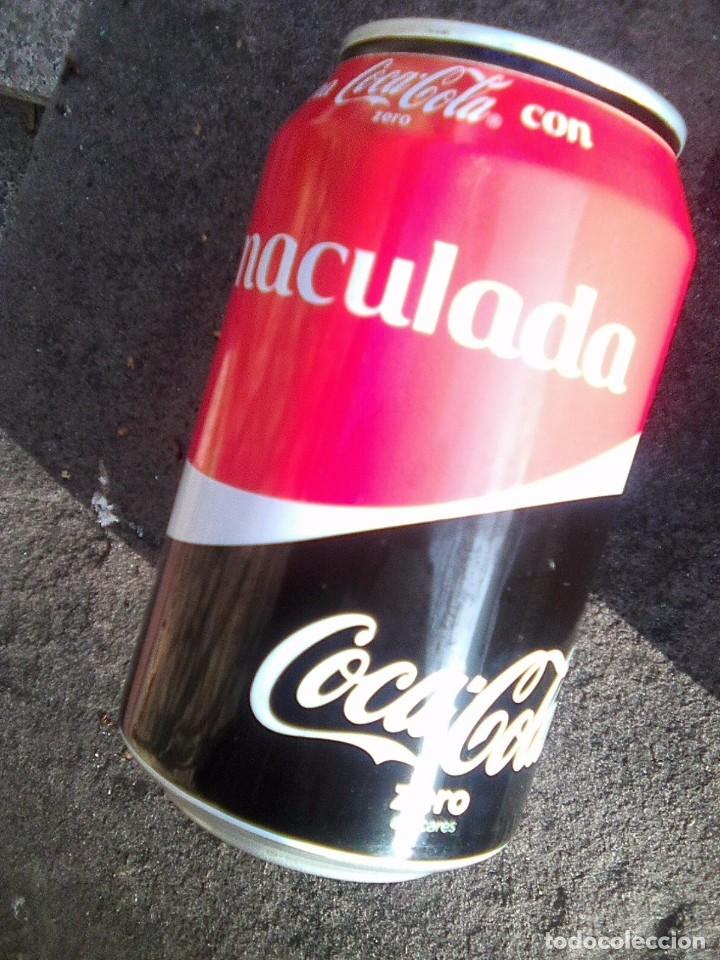 Collectionnisme de Coca-Cola et Pepsi: Comparte una lata de Coca Cola zero con Inmaculada