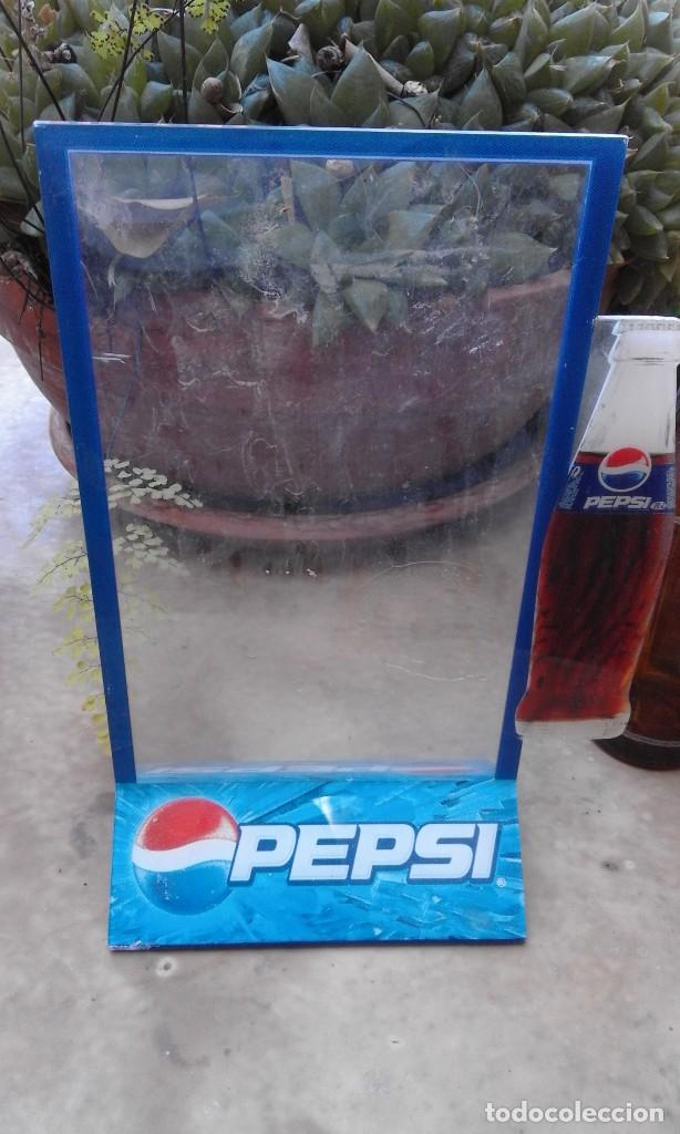 Collezionismo di Coca-Cola e Pepsi: Soporte para carta de precios refresco gaseosa Pepsi Cola metacrilato