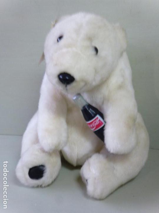 Coleccionismo de Coca-Cola y Pepsi: Oso de peluche, con botella Coca Cola - Foto 1