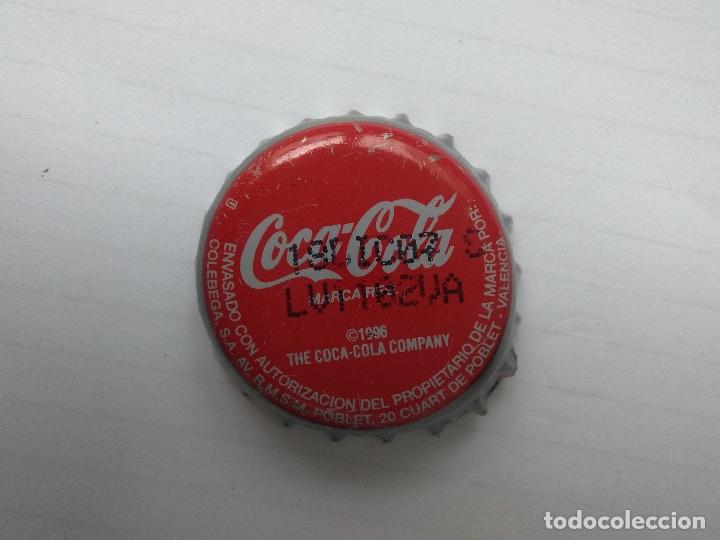 Colecionismo de Coca-Cola e Pepsi: CHAPA COCA-COLA  VALENCIA - FACTORIA U 1996