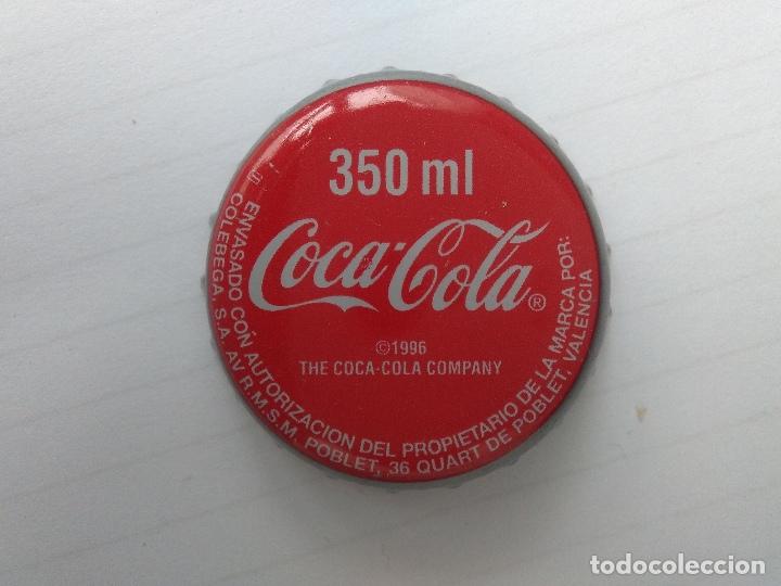 Colecionismo de Coca-Cola e Pepsi: CHAPA COCA-COLA 350 ml. VALENCIA - FACTORIA U 1996