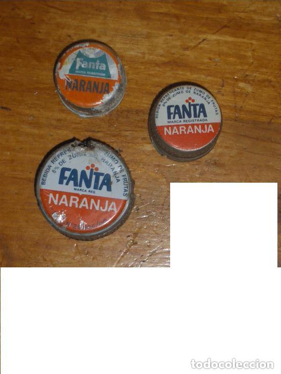 Coleccionismo de Coca-Cola y Pepsi: FANTA DE NARANJA, 6 TAPONES DE ROSCA. - Foto 2