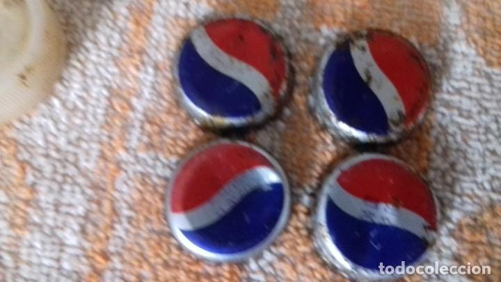 Collectionnisme de Coca-Cola et Pepsi: 4 chapa de pepsi a&ntilde;os 90