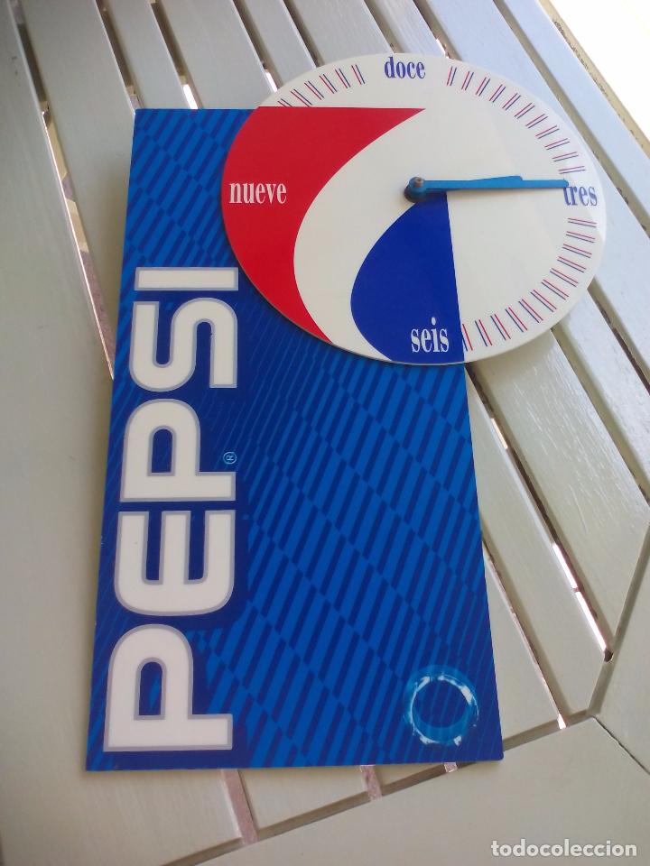 Collezionismo di Coca-Cola e Pepsi: Reloj  vintage de pared Pepsi-Cola. 39 cm.