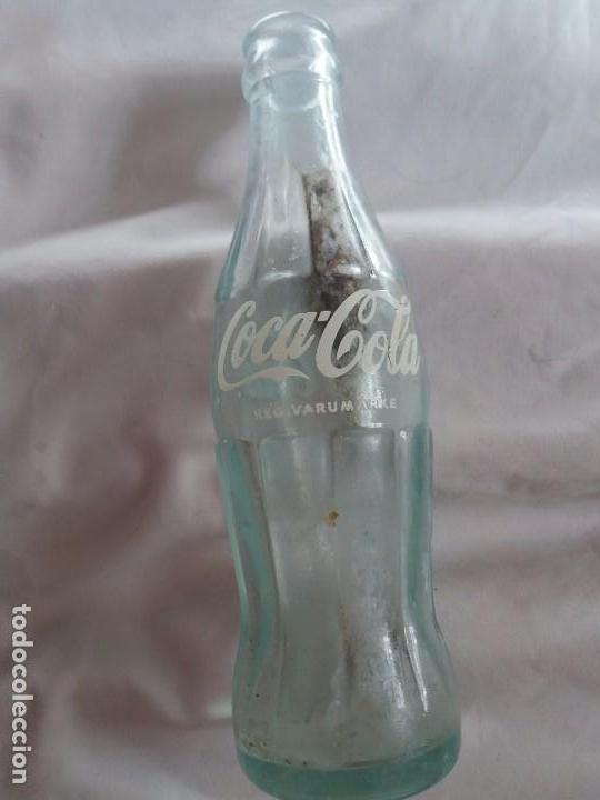 Sammeln von Coca-Cola und Pepsi: antigua botella de Coca Cola. serigrafia. a&ntilde;os 60.alemana