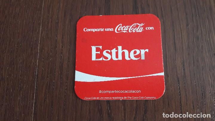 Coleccionismo de Coca-Cola y Pepsi: posavasos de Coca cola (Esther) - Foto 1