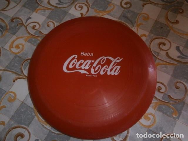 Coleccionismo de Coca-Cola y Pepsi: Disco lanzador de plastico Coca- cola. - Foto 1
