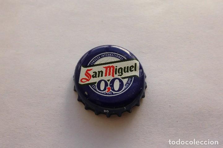 Coleccionismo de Coca-Cola y Pepsi: Chapa tapon corona San Miguel 0,0