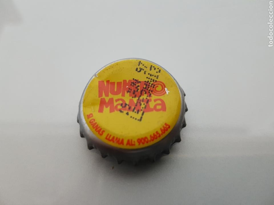 Sammeln von Coca-Cola und Pepsi: ANTIGUA CHAPA CORONA N&Uacute;MERO MANIA 7UP 1997 DIFICIL