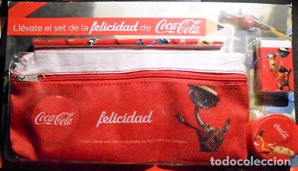 Coleccionismo de Coca-Cola y Pepsi: BLISTER SET ESCOLAR DE COCA COLA. NUEVO. - Foto 1