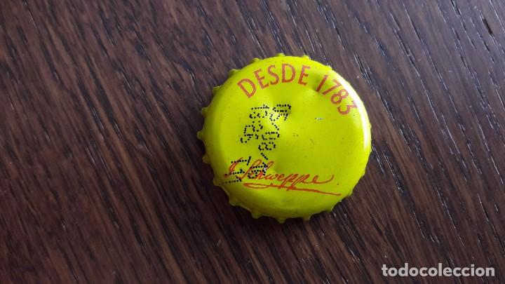 Coleccionismo de Coca-Cola y Pepsi: chapa de t&oacute;nica schweppes - Foto 1