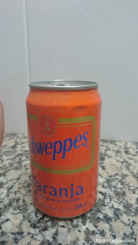 Coleccionismo de Coca-Cola y Pepsi: LATA SCHWEPPES NARANJA. 27 - JUN - 90 - Foto 3