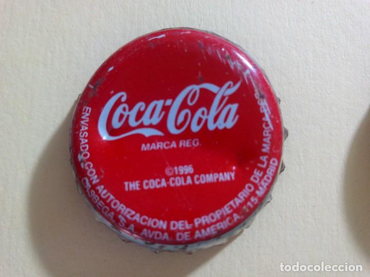Colecionismo de Coca-Cola e Pepsi: CHAPA CHAPAS CORONA COCA-COLA 1996 AVDA. AM&Eacute;RICA FACTOR&Iacute;A Z