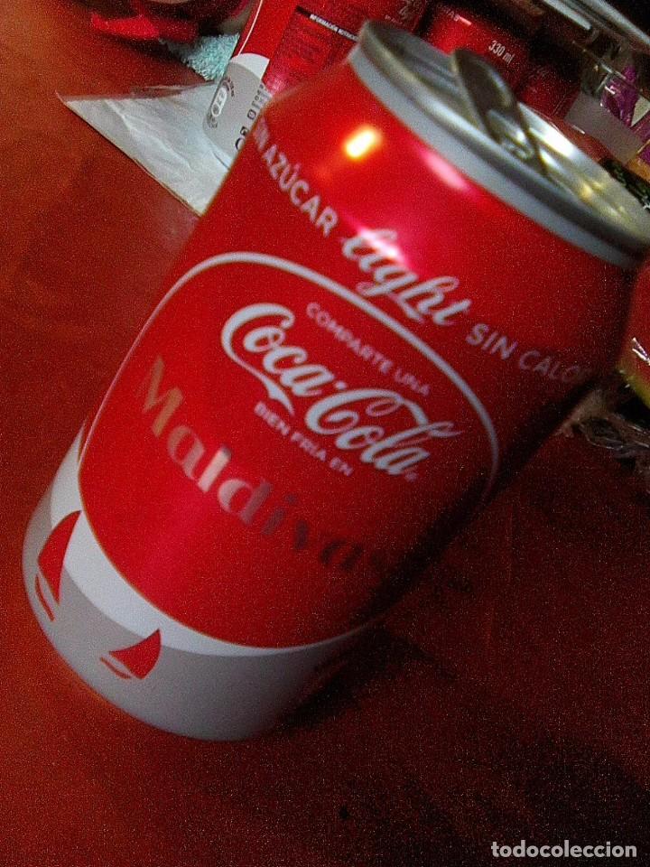 Colecionismo de Coca-Cola e Pepsi: Comparte una Coca Cola light bien fr&iacute;a en Maldivas