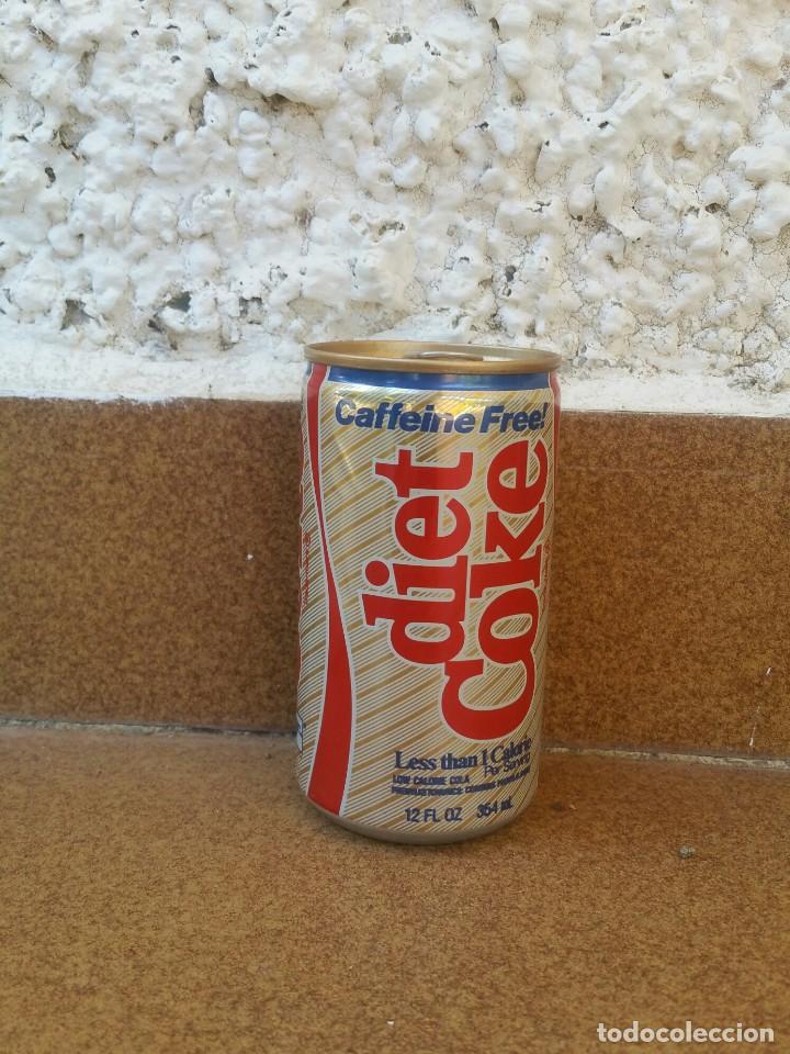 Collecting of Coca-Cola and Pepsi: Lata Coca Cola.Diet Coke sin azucar. Versi&oacute;n americana. A&ntilde;os 80-90