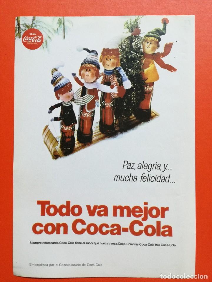 Collezionismo di Coca-Cola e Pepsi: PUBLICIDAD REFRESCO COCA COLA  HOJA DE REVISTA  .13X18 CM