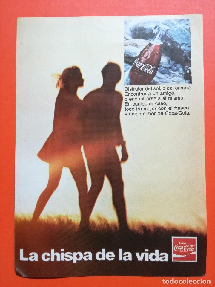 Collezionismo di Coca-Cola e Pepsi: PUBLICIDAD REFRESCO COCA COLA  HOJA DE REVISTA  .13X18 CM