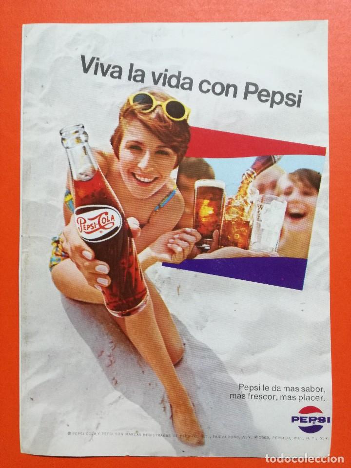 Collezionismo di Coca-Cola e Pepsi: PUBLICIDAD REFRESCO PEPSI COLA  HOJA DE REVISTA  .13X18 CM