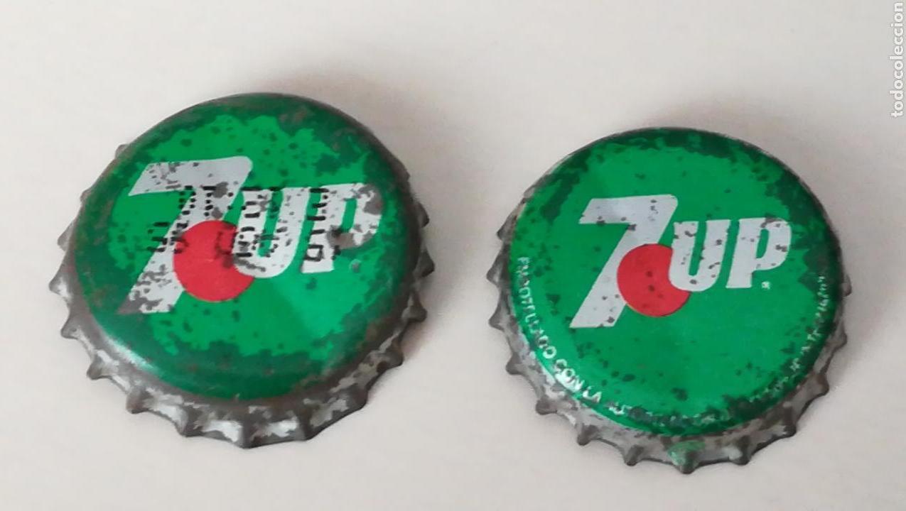 Collecting of Coca-Cola and Pepsi: LOTE ANTIGUAS CHAPAS DIFERENTES 7UP SEVEN UP CCC.TAPON CORONA CHAPA BEER BOTTLE CAP KRONKORKEN TAPPI
