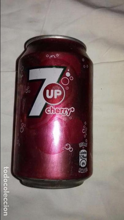 Collecting of Coca-Cola and Pepsi: Lata refresco sevenup promoci&oacute;n cherry descatalogada.vacio