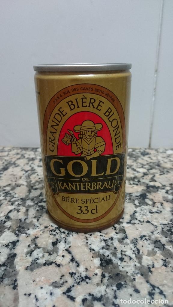 Collectionnisme de Coca-Cola et Pepsi: ANTIGUA LATA CERVEZA GOLD KANTERBRAU