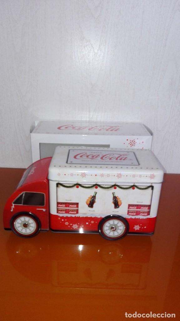 Collectionnisme de Coca-Cola et Pepsi: Camion Coca cola blanco con caja original