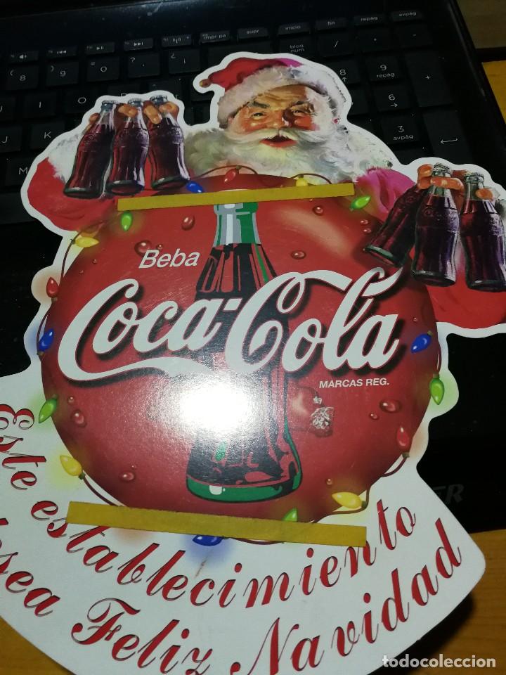 Collectionnisme de Coca-Cola et Pepsi: ADHESIVO GIGANTE DOBLE DE COCA COLA PARA VENTANA 26 X 20  CM. A&Ntilde;OS 80 COCACOLA