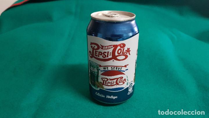 Collectionnisme de Coca-Cola et Pepsi: LATA BOTE PEPSI EDICION VINTAGE (33 CL.) ESPA&Ntilde;A (SIN ABRIR) CADUCA 2015
