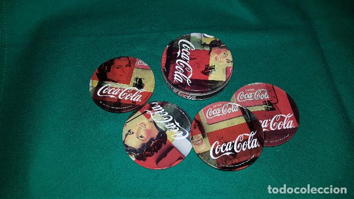 Collectionnisme de Coca-Cola et Pepsi: CAJA CON 4 POSAVASOS DE COCA-COLA