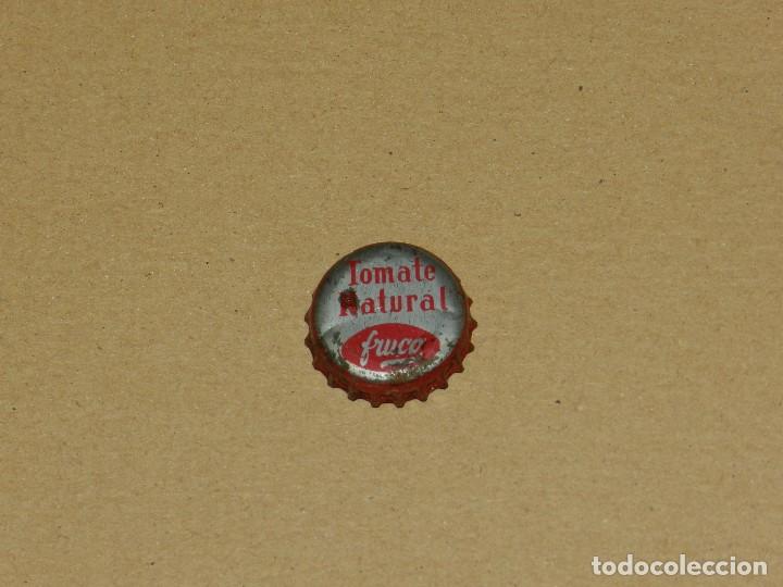 Colecionismo de Coca-Cola e Pepsi: (3) TAPON - CHAPA CORCHO TOMATE NATURAL FRUCO , SE&Ntilde;ALES DE USO
