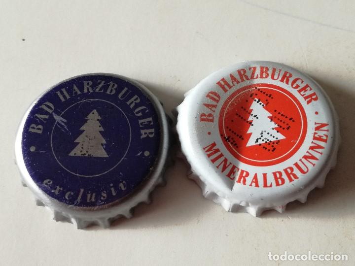 Sammeln von Coca-Cola und Pepsi: Lote 2 Chapas Kronkorken Caps Tappi Agua Mineral Bad Harzburguer. Alemania