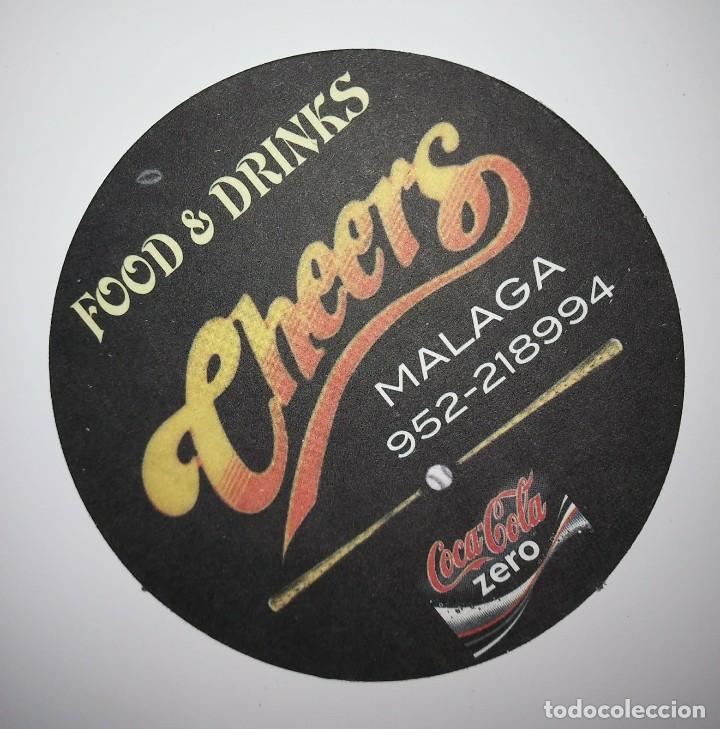 Collecting of Coca-Cola and Pepsi: POSAVASOS PAPEL 9CM FOOD & DRINKS MALAGA COCACOLA ZERO COCA COLA COASTERS IMPRESO A 1 CARA.