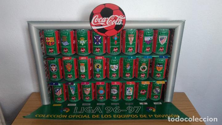 Collectionnisme de Coca-Cola et Pepsi: COCA COLA -- COLECCI&Oacute;N COMPLETA LIGA 96-97 TODOS LOS EQUIPOS DE LA LIGA CON EXPOSITOR ORIGINAL