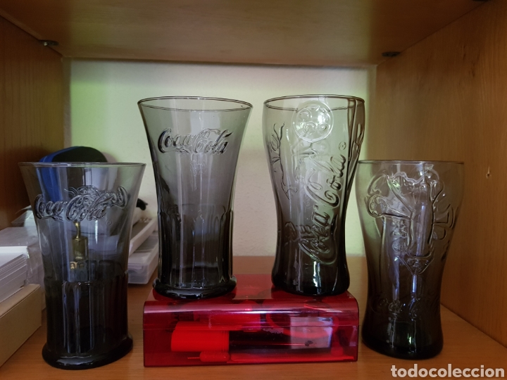 Collezionismo di Coca-Cola e Pepsi: Colecci&oacute;n 4 Vasos Coca Cola. 3 modelos diferentes.Nuevos.
