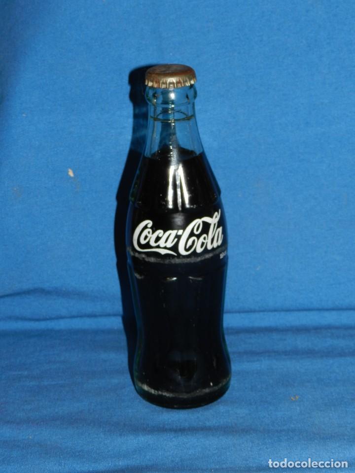 Sammeln von Coca-Cola und Pepsi: (A31) BOTELLA COCA-COLA ANTIGUA LLENA CON CHAPA , 19 CL, SE&Ntilde;ALES DE USO
