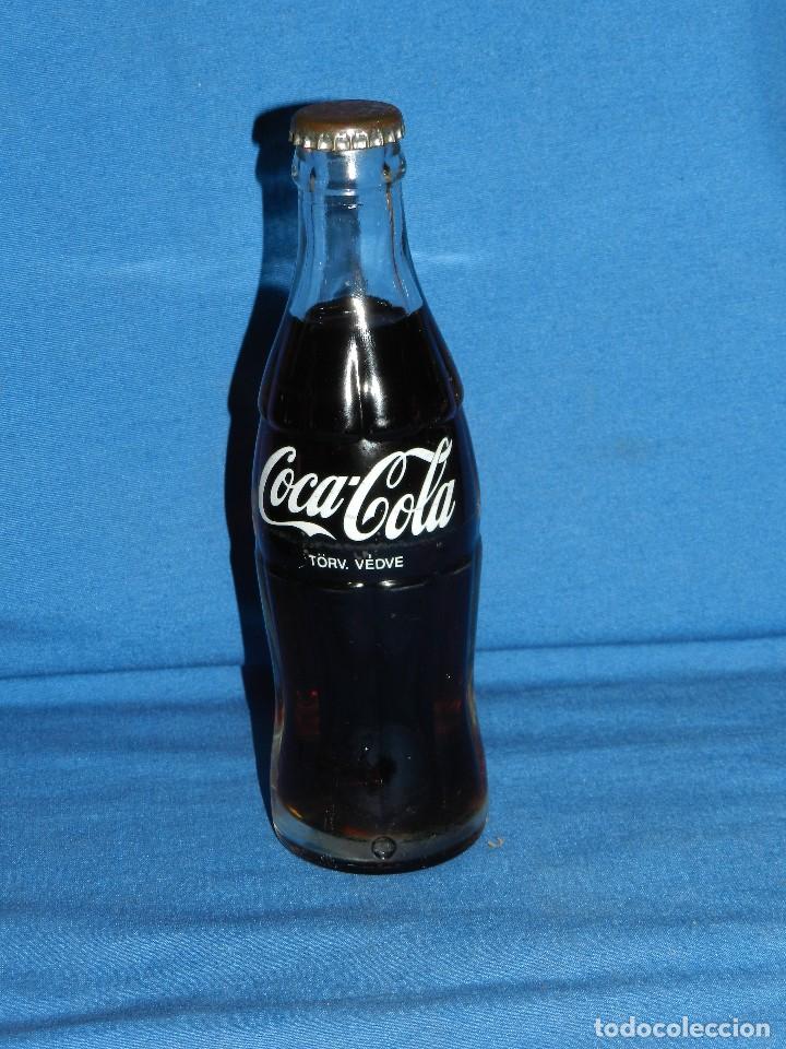 Sammeln von Coca-Cola und Pepsi: (A31) BOTELLA COCA-COLA ANTIGUA LLENA CON CHAPA TORV VEDVE , 0'2L, SE&Ntilde;ALES DE USO