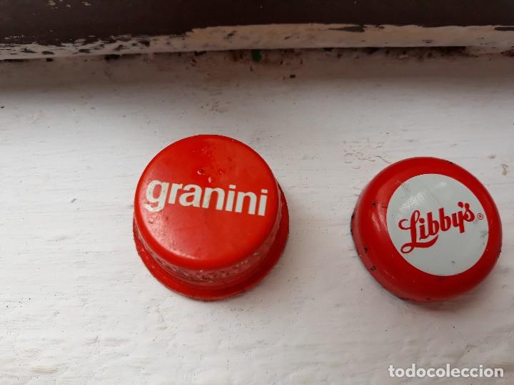 Collectionnisme de Coca-Cola et Pepsi: Tapon metal granini y libbys.a&ntilde;os 80