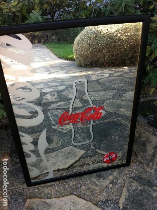 Coleccionismo de Coca-Cola y Pepsi: Espejo Coca-Cola La Vida Sabe Bien - Foto 1
