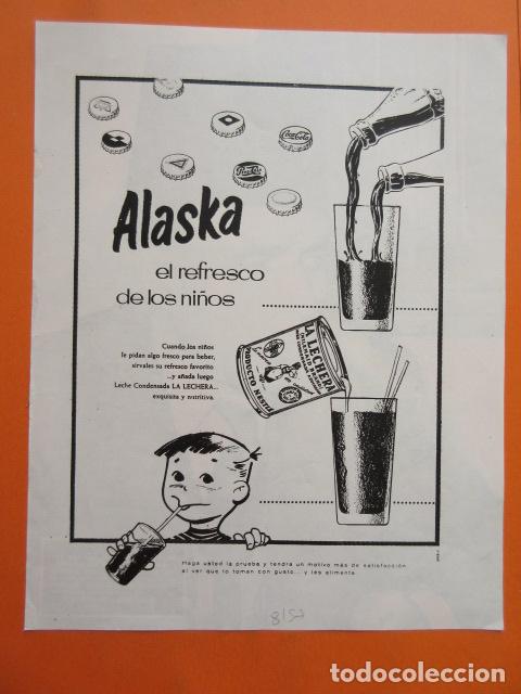 Collecting of Coca-Cola and Pepsi: PUBLICIDAD 1957 - colecci&oacute;n COMIDAS - ALASKA PEPSI COLA CON LA LECHERA LECHE CONDENSADA