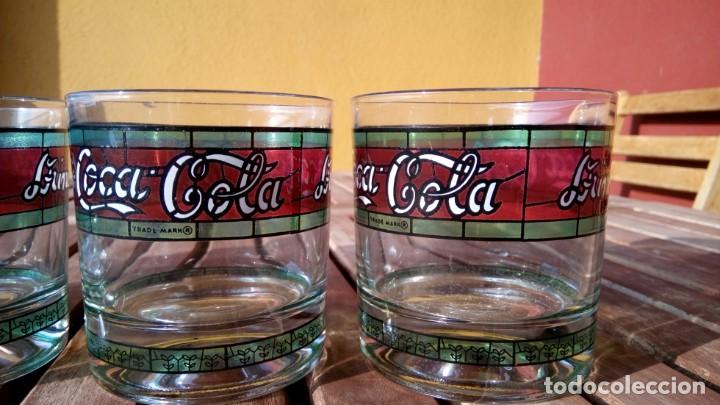 Coleccionismo de Coca-Cola y Pepsi: Cuatro originales vasos de Coca-Cola - Foto 2