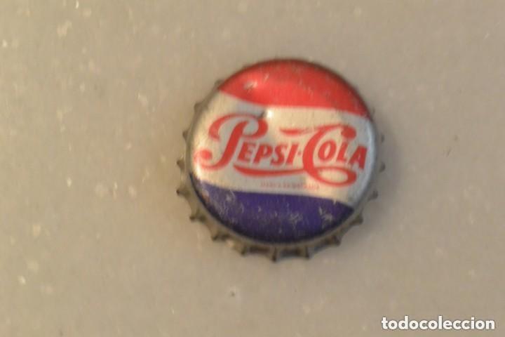 Collectionnisme de Coca-Cola et Pepsi: CHAPA ORIGINAL PEPSI-COLA A&Ntilde;OS 60. INTERIOR DE CORCHO